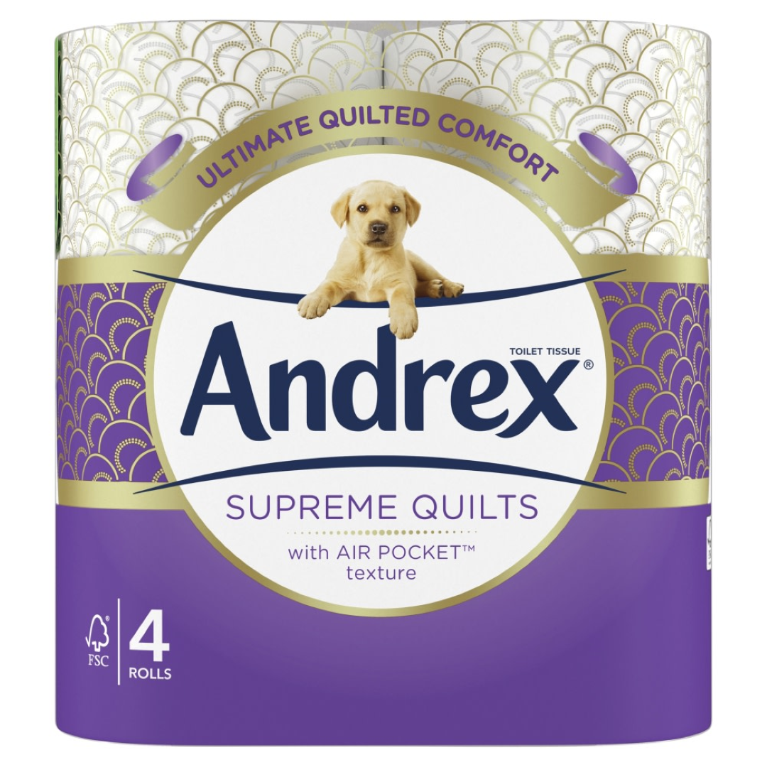 ANDREX TOILET ROLL SUPREME QUILTS 4'S